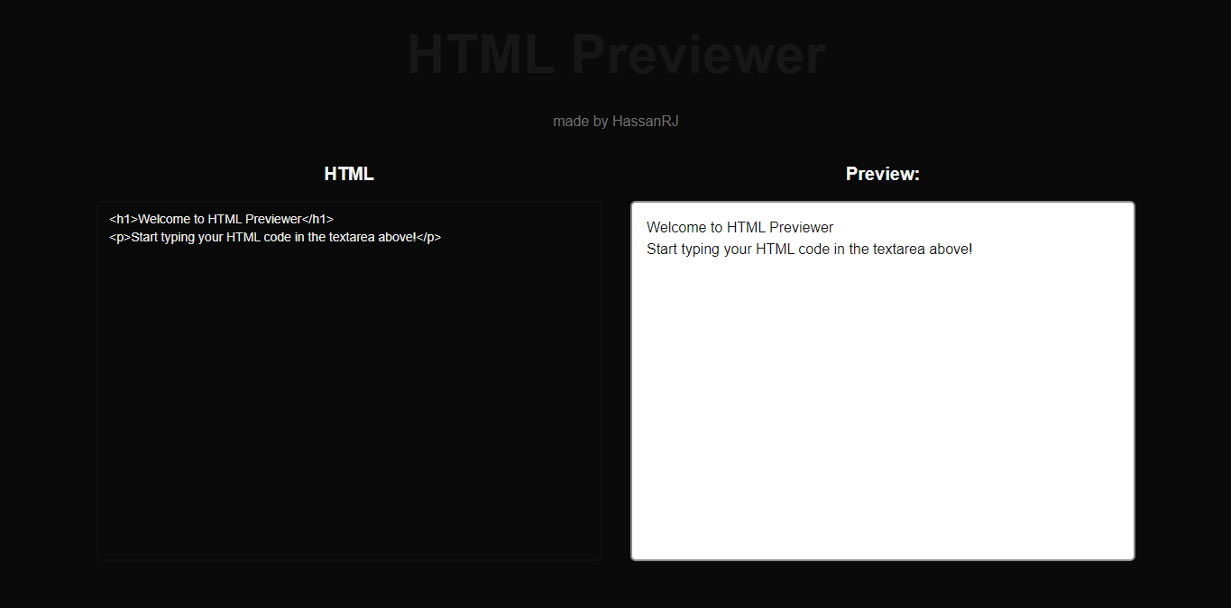 HTML Previewer